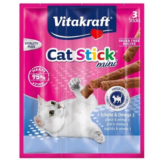 Flądra dla kota VITAKRAFT Cat Stick Mini, 3 szt. Vitakraft