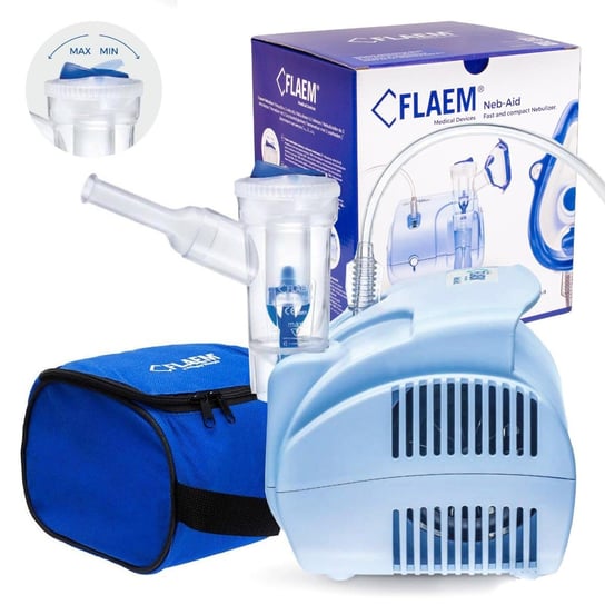Flaem Neb-Aid Inhalator Pneumatyczno-Tłokowy, dla dzieci i dorosłych , 1 Sztuka Inna marka