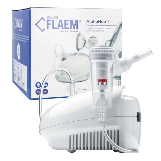 FLAEM NEW ALPHANEB 4.0 Inhalator pneumatyczno-tłokowy z nebulizatorem RF9 Inna marka