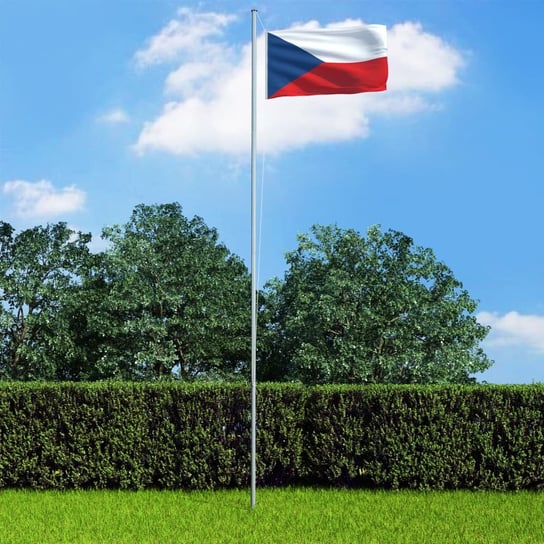 Flaga Czech VIDAXL, różnokolorowa, 90x150 cm vidaXL