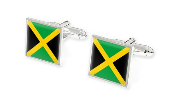 Flaga Jamajki - Spinki Mankietowe Jubileo