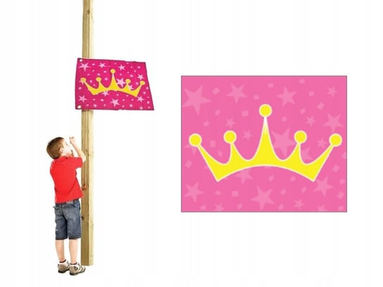 Flaga Księżniczka Maszt Plac Zabaw z Podnoszeniem Just Fun