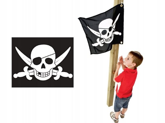Flaga Pirat na Maszt Plac Zabaw System Podnoszenia Just Fun