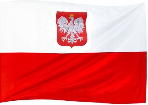 Flaga Polski Biało-Czerwona Z Godłem Inna marka