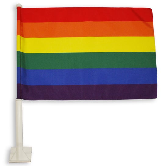 Flaga samochodowa tęcza LGBT Sartrix