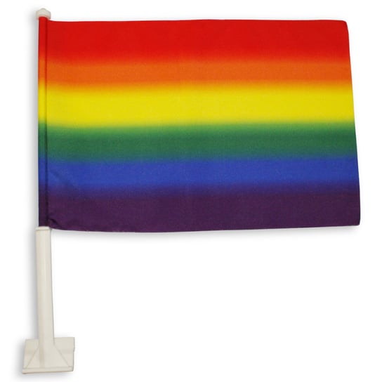 Flaga samochodowa tęcza light LGBT Sartrix