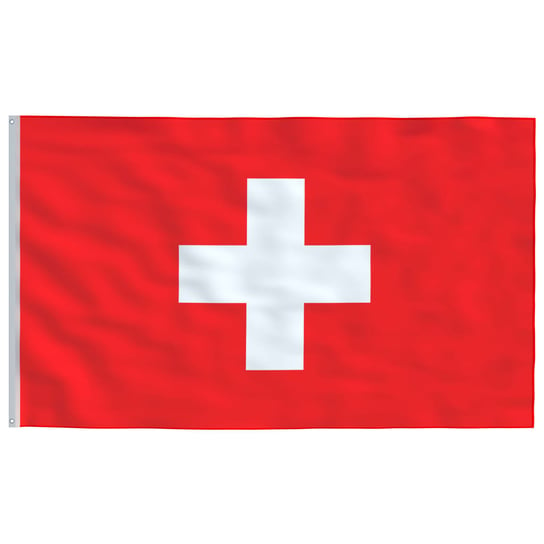Flaga Szwajcarii 90x150 cm, różnokolorowa, 100% po Inna marka