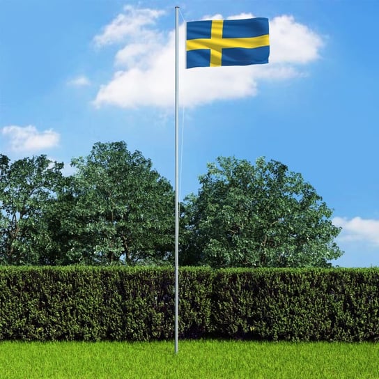 Flaga Szwecji VIDAXL, różnokolorowa, 90x150 cm vidaXL