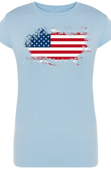 Flaga USA Damski T-Shirt Nadruk Rozm.M Inna marka