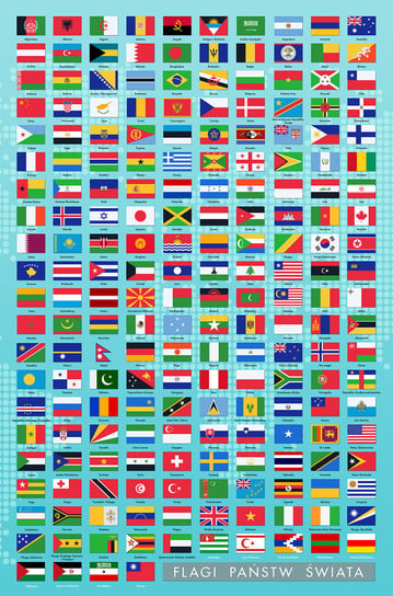 Flagi Państw Świata Flaga - plakat 61x91,5 cm Nice Stuff