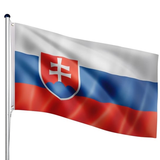 FLAGMASTER Maszt z flagą flaga Słowacji, 650 cm FLAGMASTER