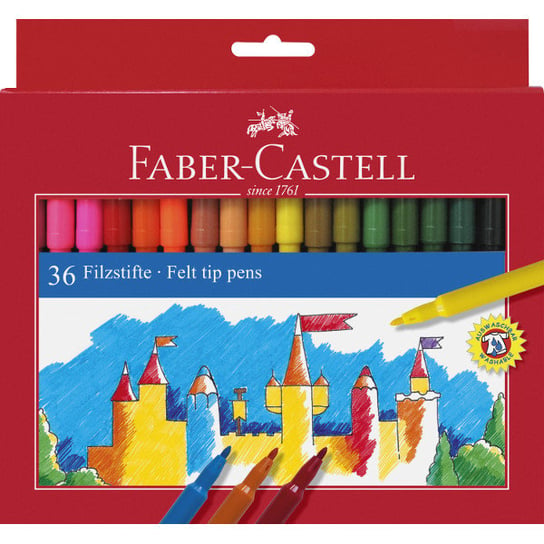 Flamastry, 36 sztuk Faber-Castell