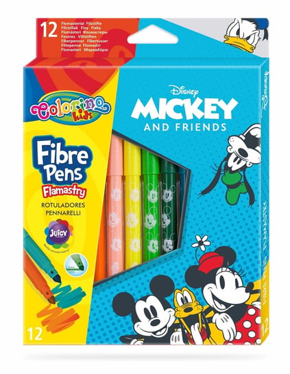 Flamastry Colorino Kids, Mickey, 12 kolorów Colorino
