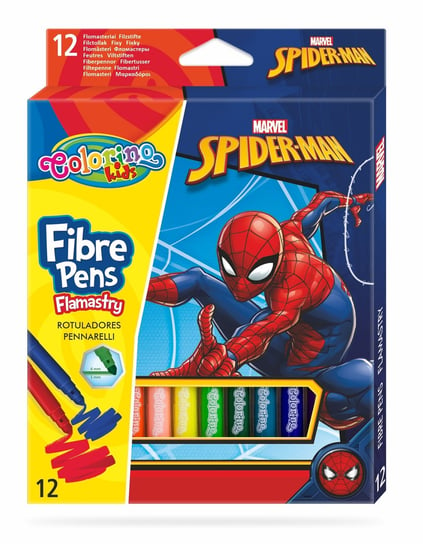Flamastry Colorino Kids, Spiderman, 12 kolorów Colorino