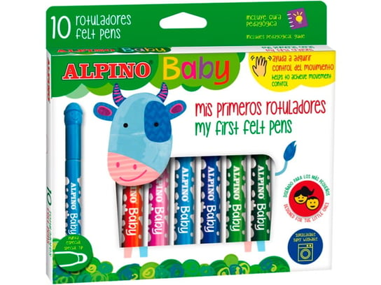 Flamastry dla dzieci Alpino BABY 10 kolorów Alpino