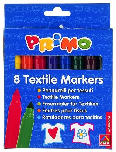 Flamastry do tkanin, 8 kolorów MoroColor