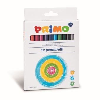 Flamastry PRIMO 12 kolorów. Super zmywalne Primo