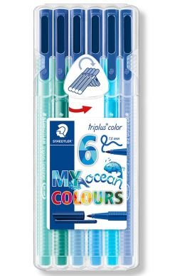 Flamastry trójkątne, My Ocean Colours, 6 kolorów GDD Grupa Dystrybucyjna Daccar