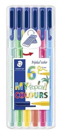 Flamastry trójkątne, My Tropical Colours, 6 kolorów Staedtler