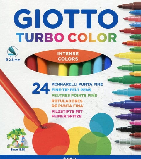 Flamastry Turbo Color, 24 kolory GIOTTO