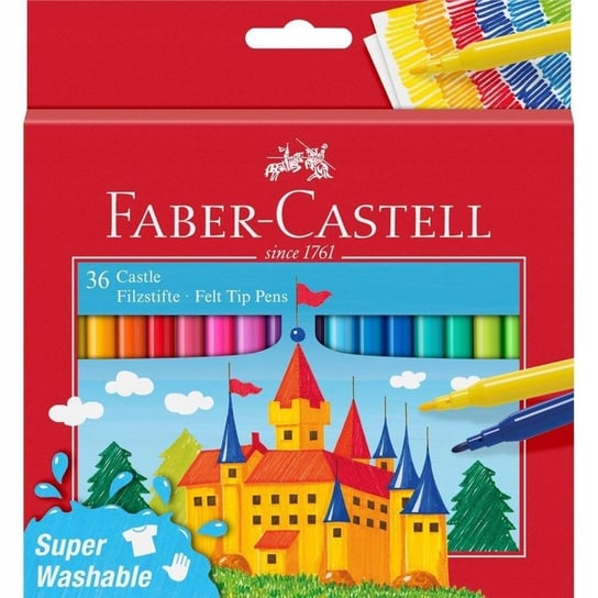 Flamastry Zamek 36 Kolorów Faber Castell Faber-Castell