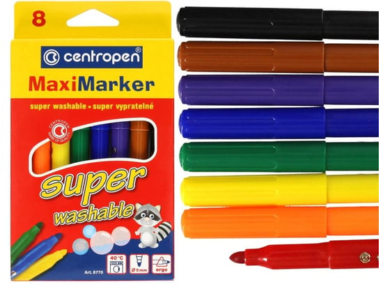 Flamastry zmywalne Centropen Maxi Marker-Super 8770 5mm CENTROPEN