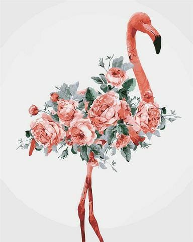 Flamingowa dama - Malowanie po numerach 50x40 cm ArtOnly