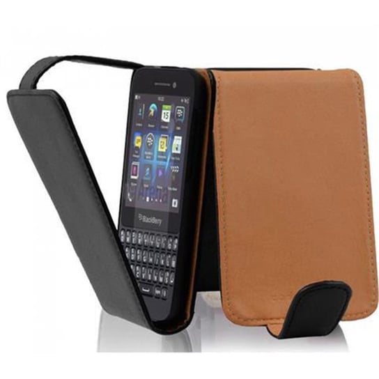 Flip Case Do Blackberry Q5 Pokrowiec w CZARNY OXID Obudowa Etui Case Cover Ochronny Cadorabo Cadorabo