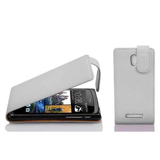 Flip Case Do HTC Desire 500 Pokrowiec w BIAŁY MAGNEZOWY Obudowa Etui Case Cover Ochronny Cadorabo Cadorabo