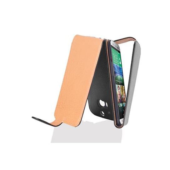 Flip Case Do HTC ONE M8 Pokrowiec w CZARNY OXID Obudowa Etui Case Cover Ochronny Cadorabo Cadorabo