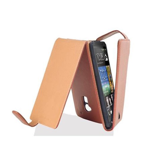 Flip Case Do HTC ONE MAX T6 Pokrowiec w BRĄZOWY KONIAK Obudowa Etui Case Cover Ochronny Cadorabo Cadorabo