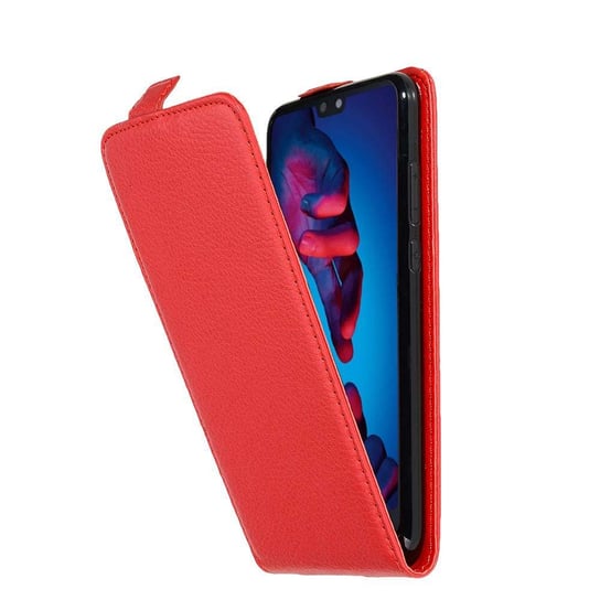 Flip Case Do Huawei P20 Pokrowiec w PIEKŁA CZERWIEŃ Obudowa Etui Case Cover Ochronny Cadorabo Cadorabo