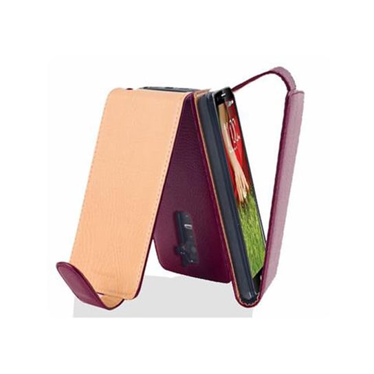 Flip Case Do LG G2 Pokrowiec w BORDEAUX FIOLETOWY Obudowa Etui Case Cover Ochronny Cadorabo Cadorabo