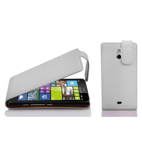 Flip Case Do Nokia Lumia 1320 Pokrowiec w BIAŁY MAGNEZOWY Obudowa Etui Case Cover Ochronny Cadorabo Cadorabo