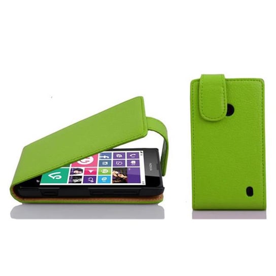 Flip Case Do Nokia Lumia 630 / 635 Pokrowiec w ZIELONE JABŁKO Obudowa Etui Case Cover Ochronny Cadorabo Cadorabo