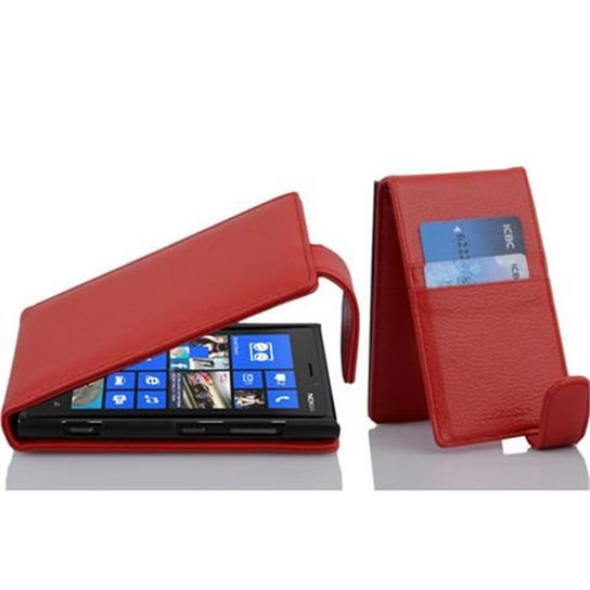 Flip Case Do Nokia Lumia 920 Pokrowiec w PIEKŁA CZERWIEŃ Obudowa Etui Case Cover Ochronny Cadorabo Cadorabo