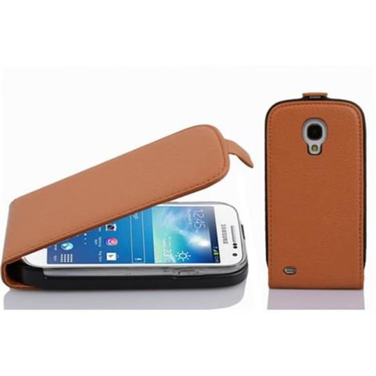Flip Case Do Samsung Galaxy S4 MINI Pokrowiec w BRĄZOWY KONIAK Obudowa Etui Case Cover Ochronny Cadorabo Cadorabo