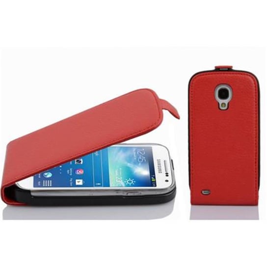 Flip Case Do Samsung Galaxy S4 MINI Pokrowiec w PIEKŁA CZERWIEŃ Obudowa Etui Case Cover Ochronny Cadorabo Cadorabo
