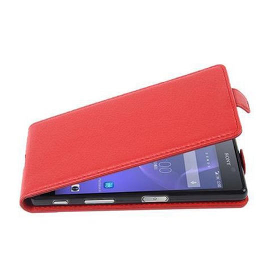 Flip Case Do Sony Xperia X Pokrowiec w PIEKŁA CZERWIEŃ Obudowa Etui Case Cover Ochronny Cadorabo Cadorabo