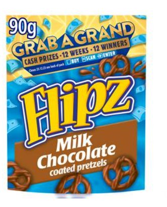 Flipz- Milk chocolate coated pretzels Precle w mlecznej czekoladzie 90g Inna marka