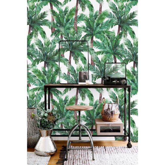 Flizelina tapeta Drzewo palmowe 416x254 cm + klej, Coloray Coloray