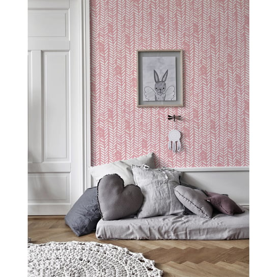 Flizelinowa fototapeta Różowy prosty wzór 254x184 Coloray