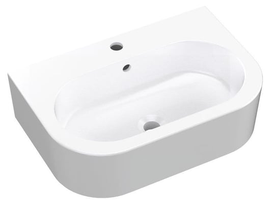 FLO umywalka ceramiczna 60x42cm, biały Inna marka