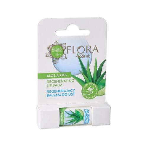 Flora, Regenerujący Balsam Do Ust, Aloes, 3,8g Flora