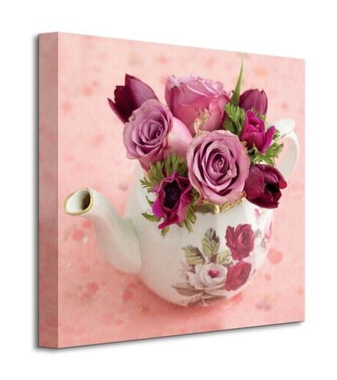 Floral Tea Pot - obraz na płótnie Pyramid International