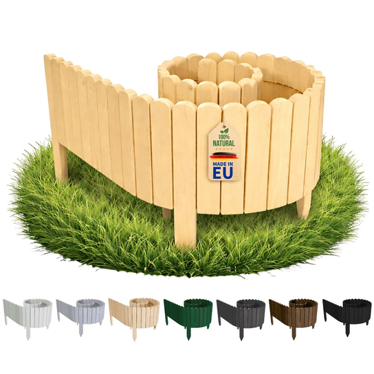 Floranica Rollborder drewniany 200x30 cm naturalne obrzeże ogrodowe ...