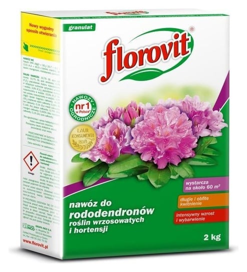Florovit nawóz do rododendronów roślin wrzosowatych i hortensji karton 2 kg Inco Inco