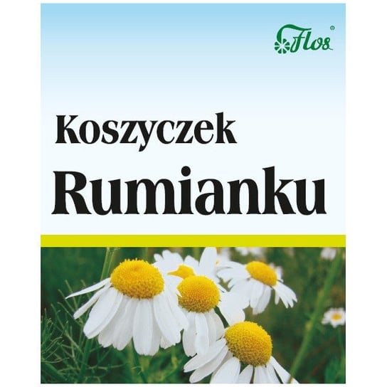 Flos Koszyczek Rumianku Suplement diety, 50g Wspiera Trawienie Flos
