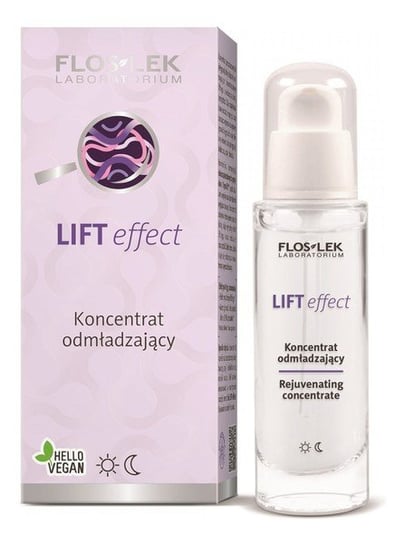 Flos Lek, Lift Effect, koncentrat odmładzający na dzień i noc, 30 ml Floslek