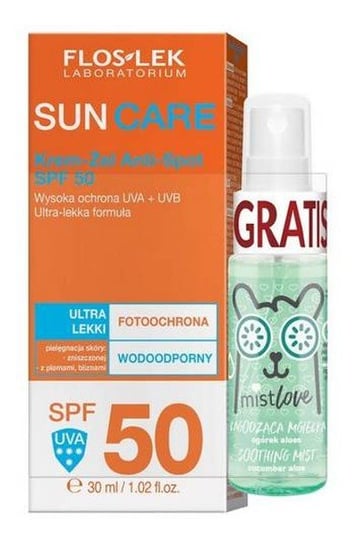 Flos Lek Sun Care Krem-Żel Anti-Spot +MISTLOVE Mgiełka 30ml FLOS-LEK